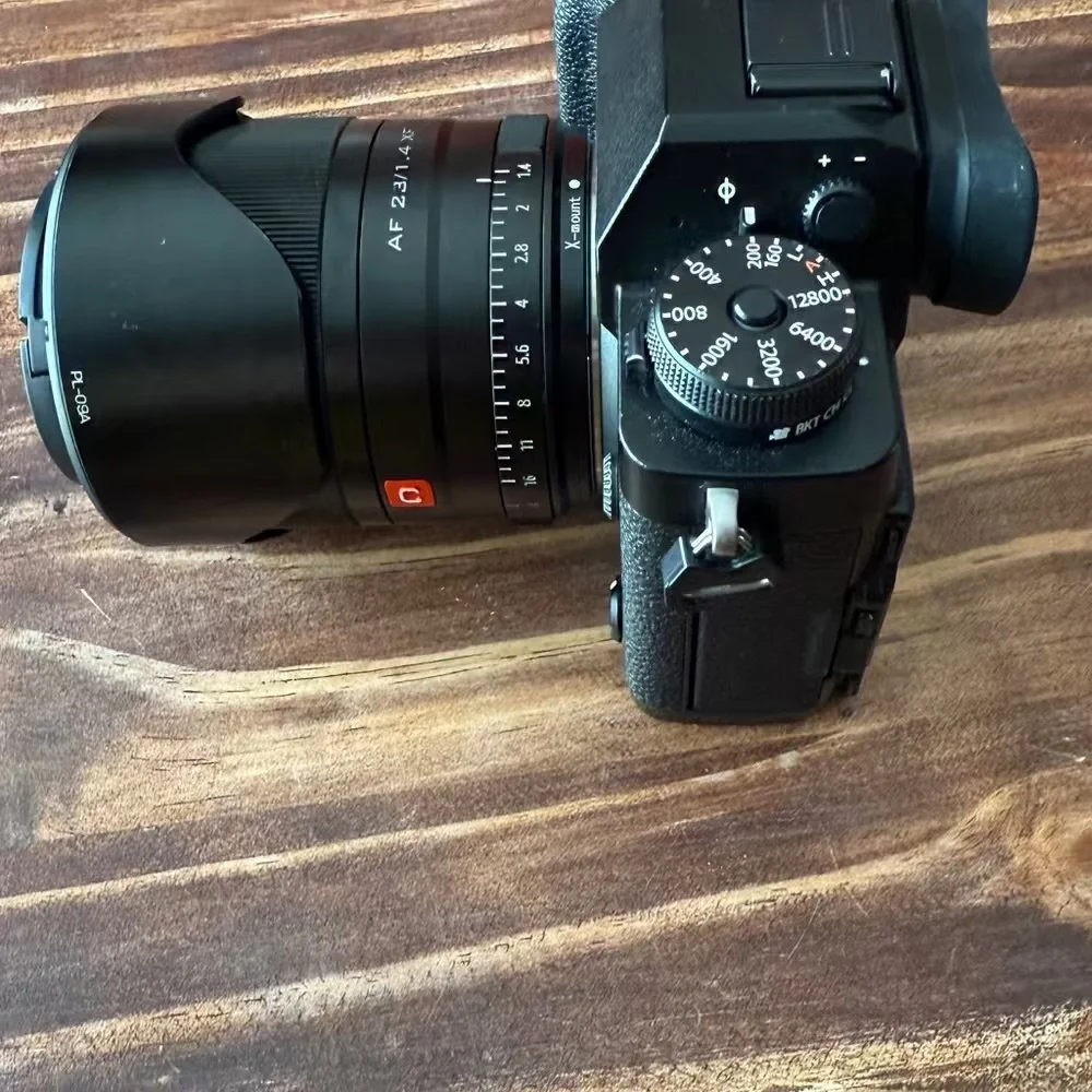 Fujifilm X-T3 Black Mirrorless Camera with Black XF Lens and Gold Accent